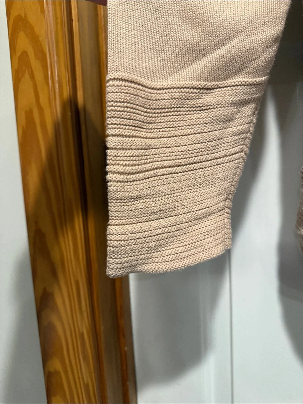 Calvin Klein Light Beige Cowl Neck Pullover Sweater